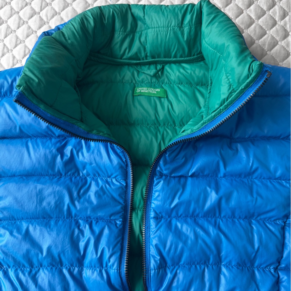 United Colors Of Benetton Teal Puffer Jacket